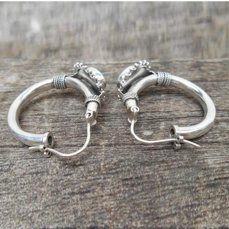 Cercei din argint sterling cu turcoaz - Eleganță rafinată
