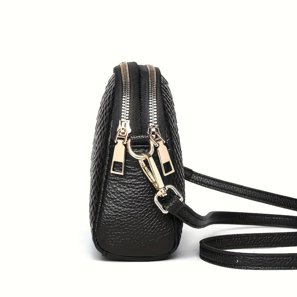 Cora — Mini Geantă Crossbody cu Design Exotic