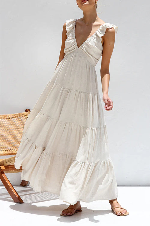 Marilyn | Rochie maxi cu decolteu adânc