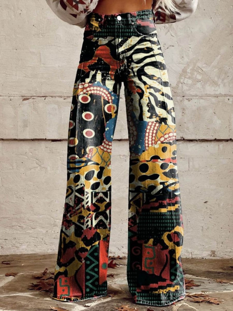 Agatha - Pantaloni Eleganți în Stil Boho