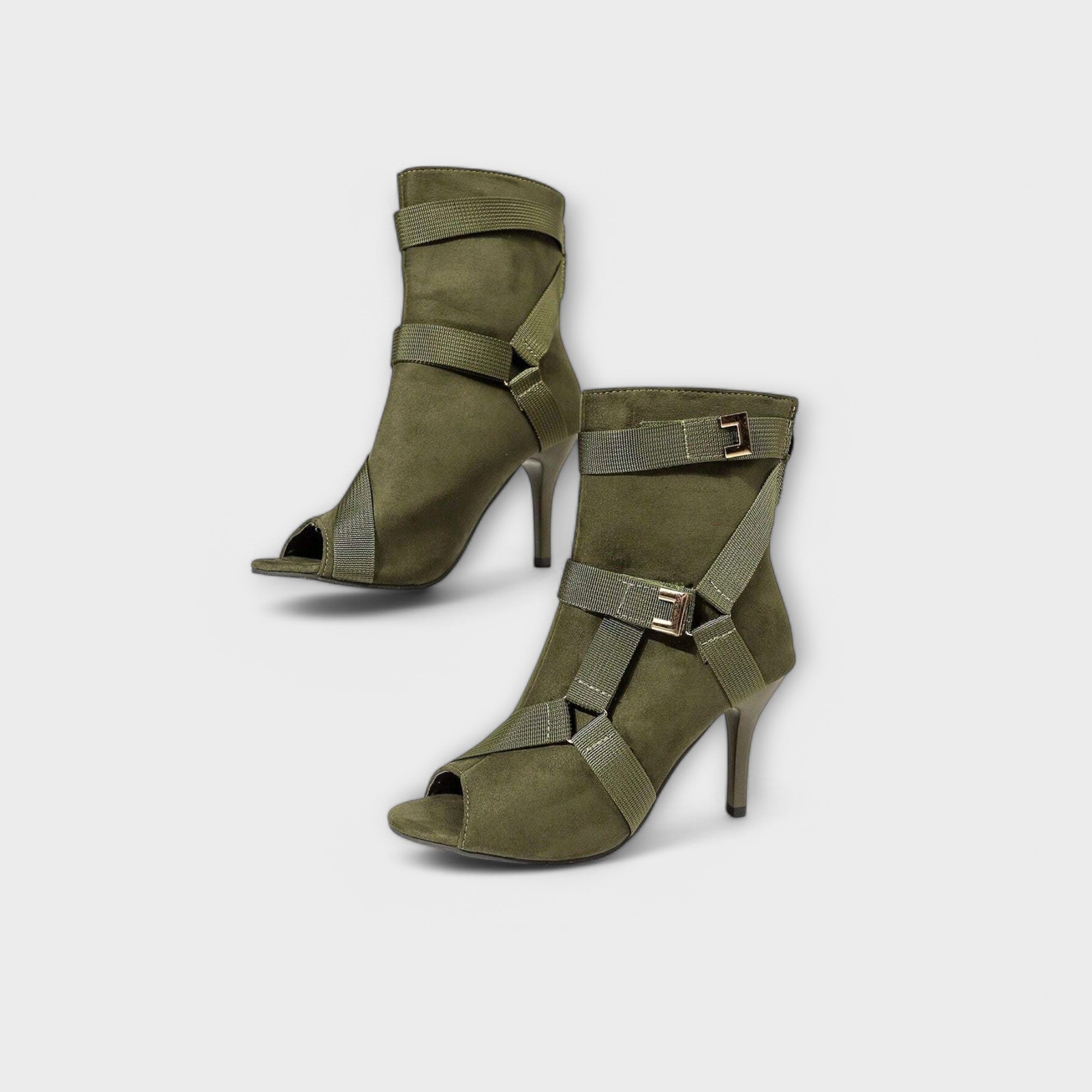 Rujica - Pantofi eleganți cu toc înalt și vârf deschis
