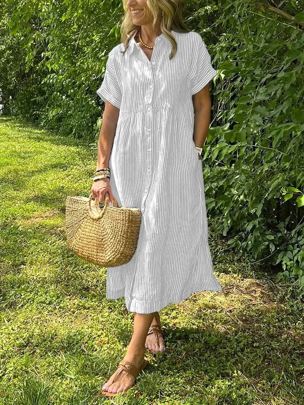 Angela | Rochie elegantă tip cămașă