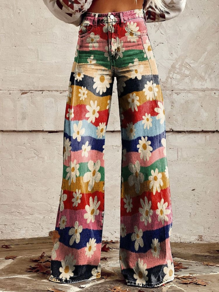 Íris - Pantaloni boho chic