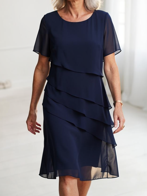 Linda - Rochie Elegantă cu Model în Dungi