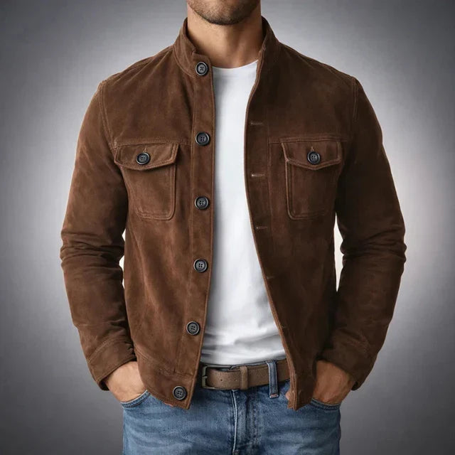 Constantin | Jachetă din Suede Milano