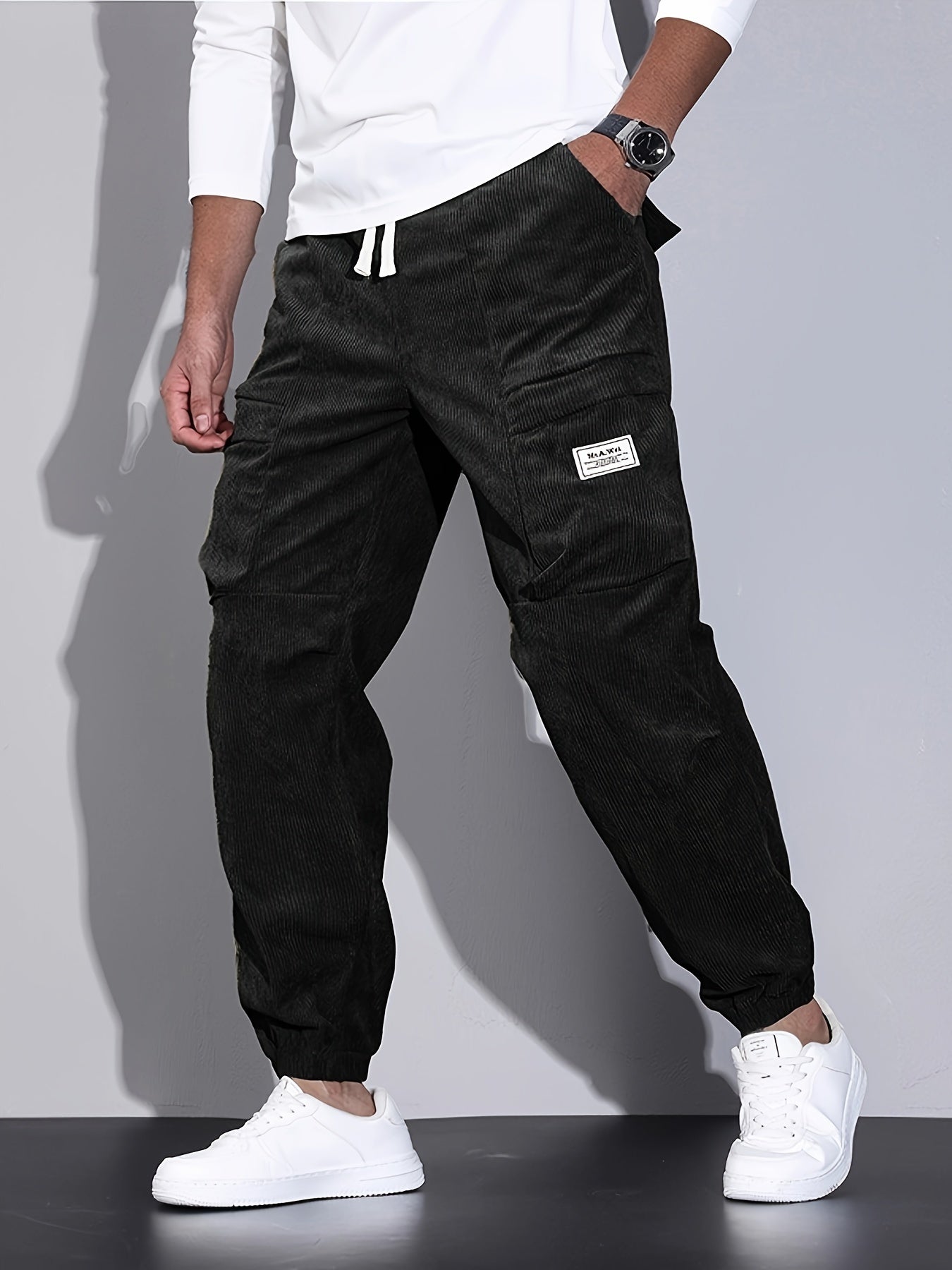 Roy | Pantalón Cargo de Corduroy