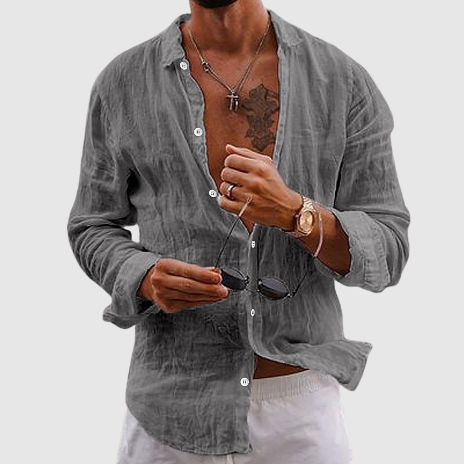 Leon – Cămașă lejeră în stil casual