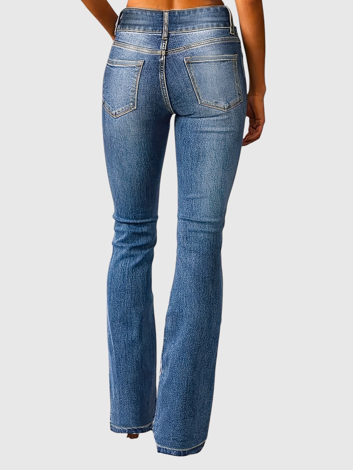 Marielen – Pantaloni Skinny cu Talie Înaltă