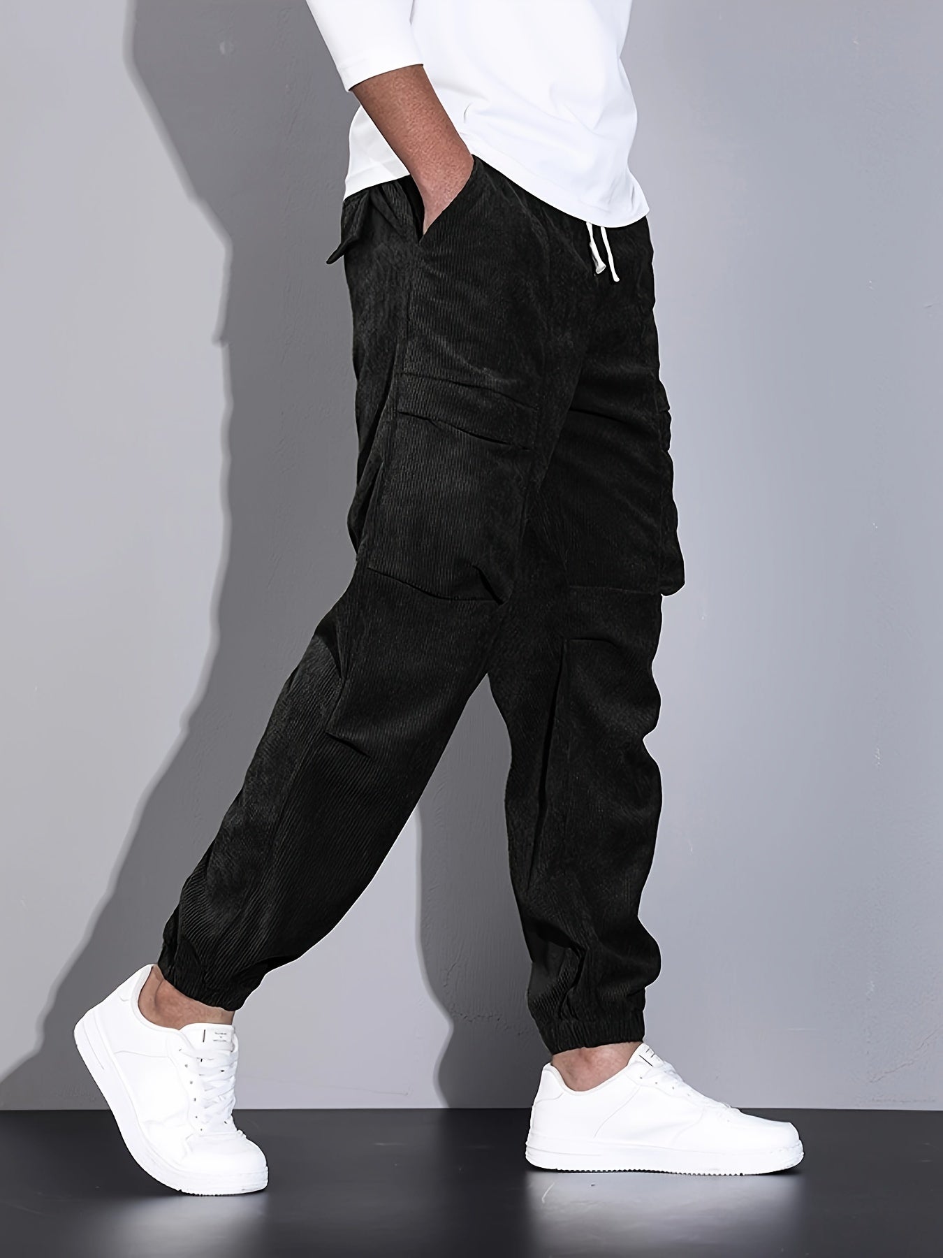 Roy | Pantalón Cargo de Corduroy