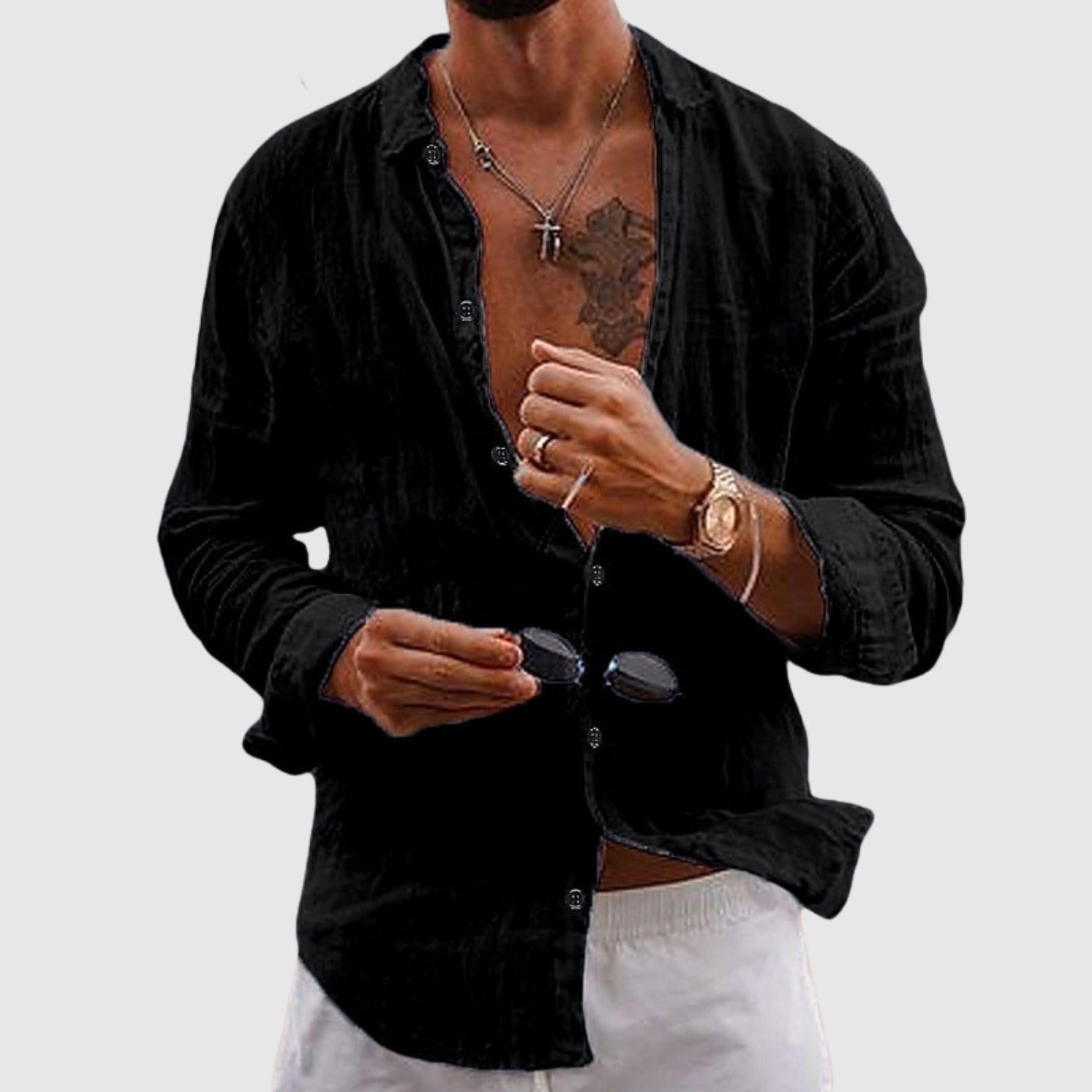 Leon – Cămașă lejeră în stil casual