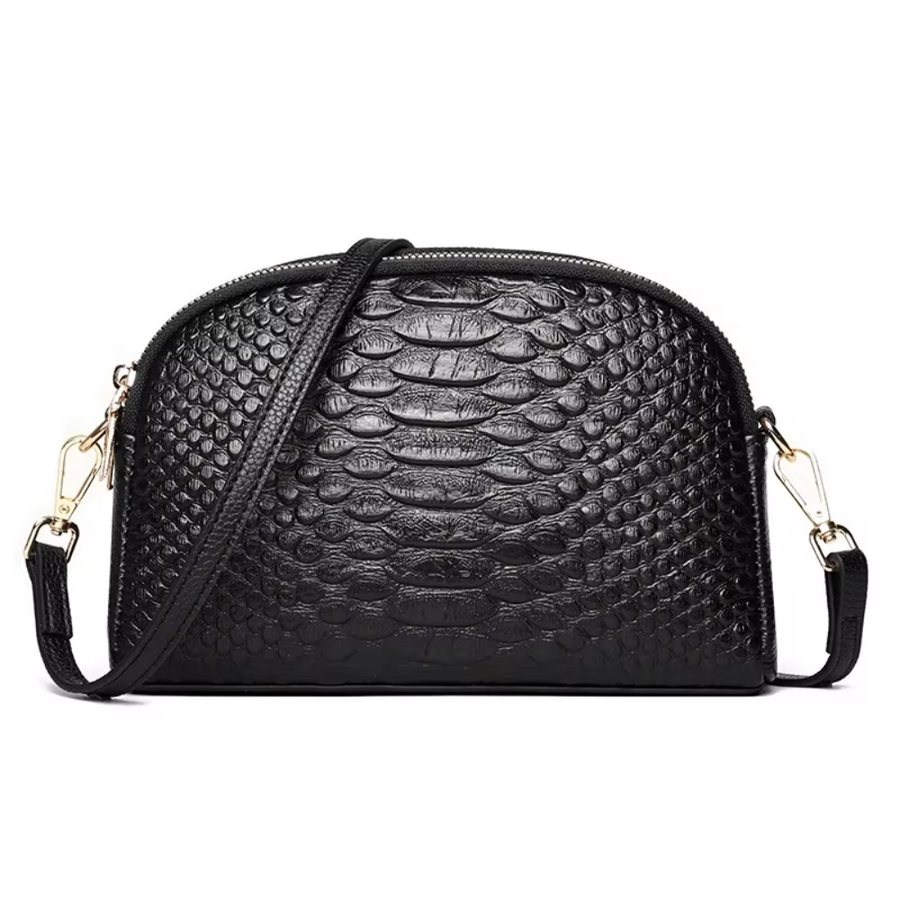 Cora — Mini Geantă Crossbody cu Design Exotic