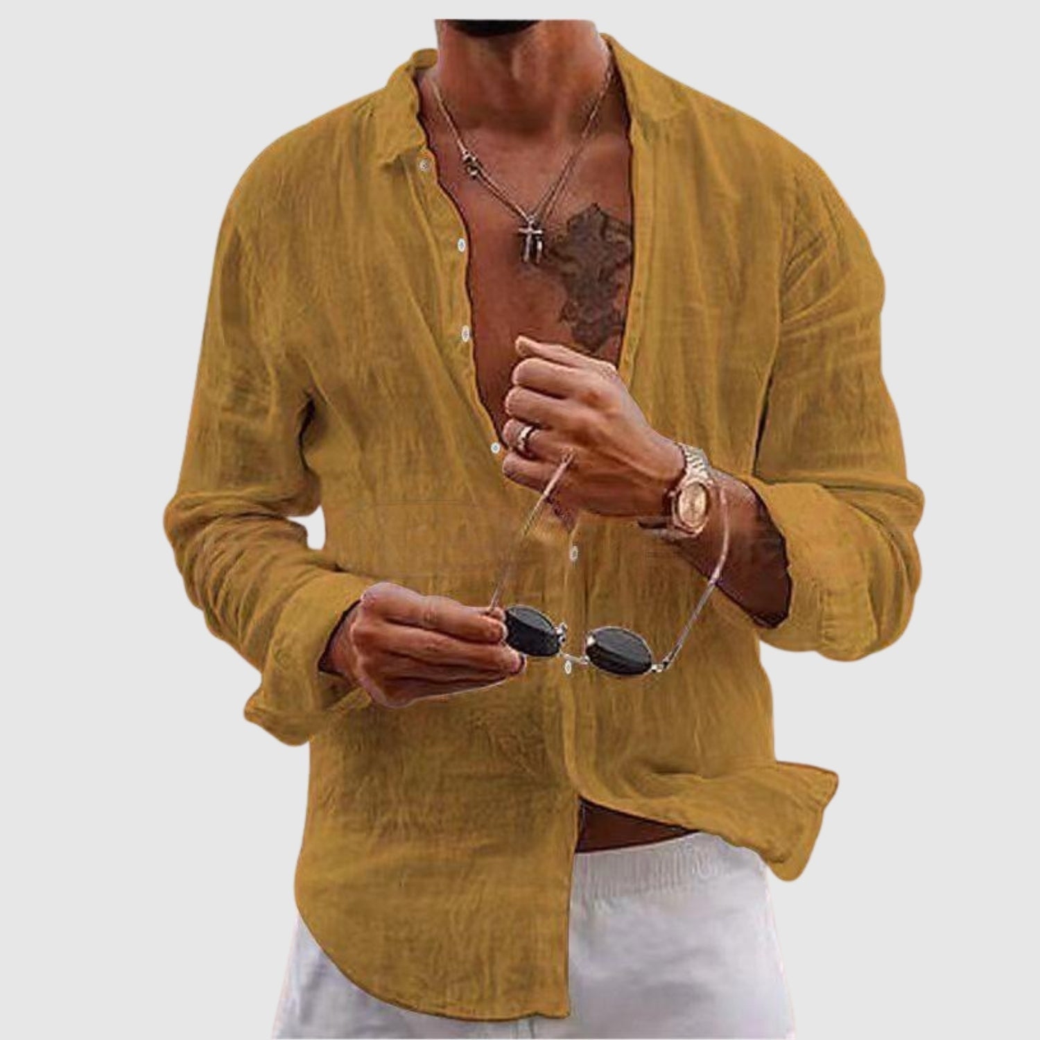 Leon – Cămașă lejeră în stil casual