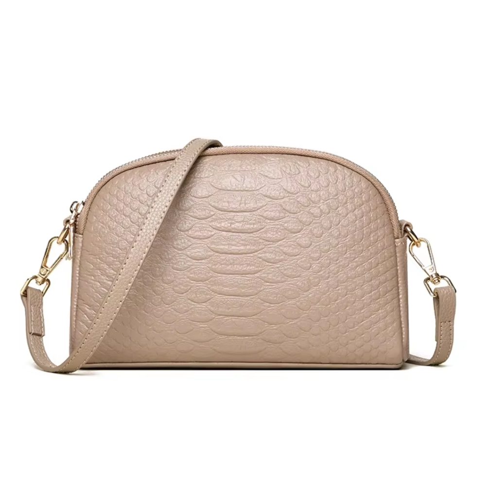 Cora — Mini Geantă Crossbody cu Design Exotic