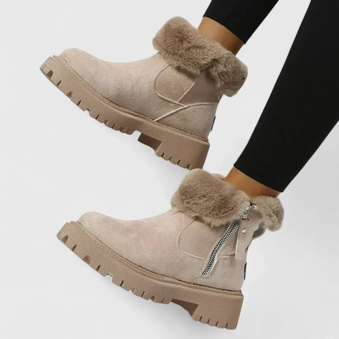 Irină - Botine elegante și confortabile, căptușite cu material moale pentru zile călduroase