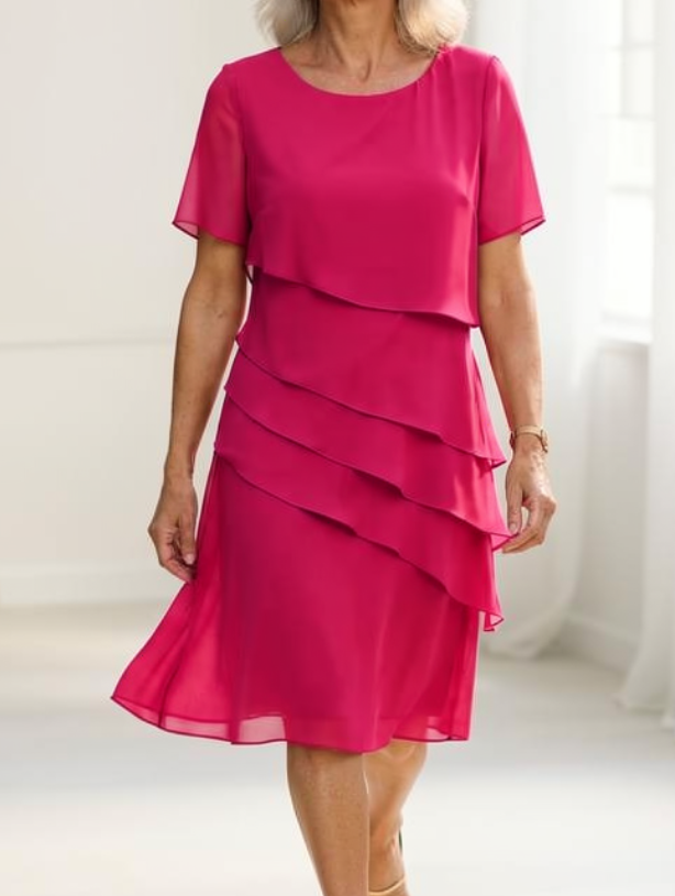 Linda - Rochie Elegantă cu Model în Dungi