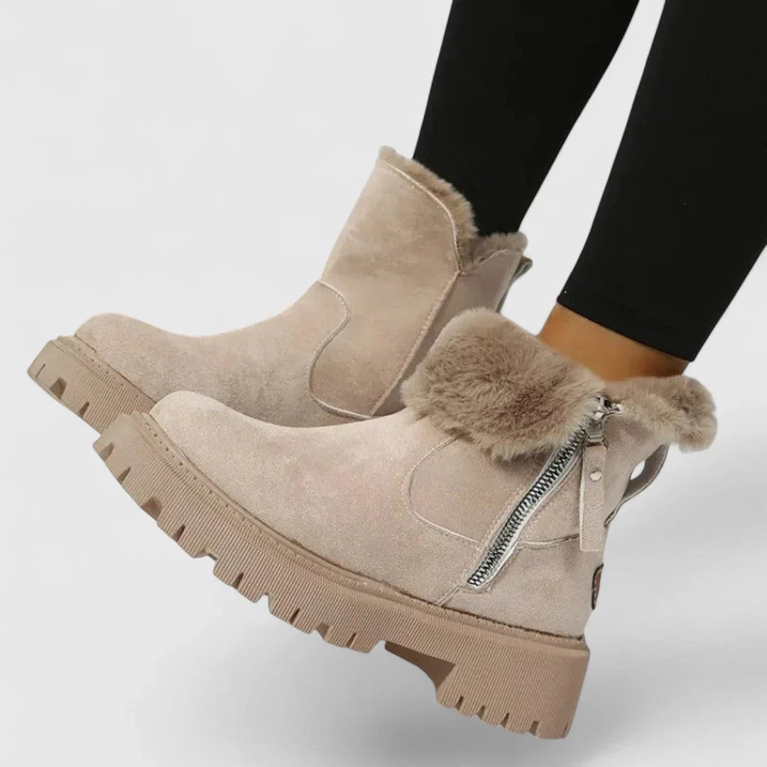 Irină - Botine elegante și confortabile, căptușite cu material moale pentru zile călduroase