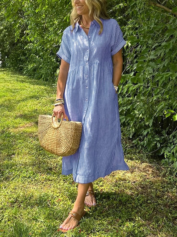 Angela | Rochie elegantă tip cămașă