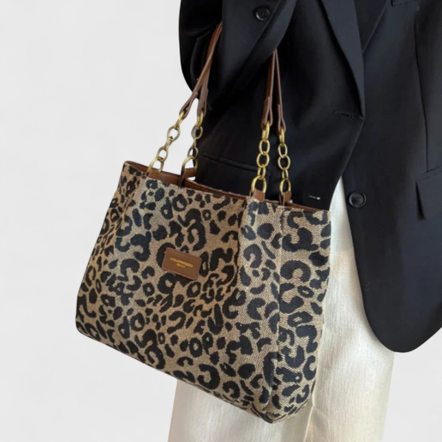 Valeria — Geantă elegantă cu imprimeu leopard