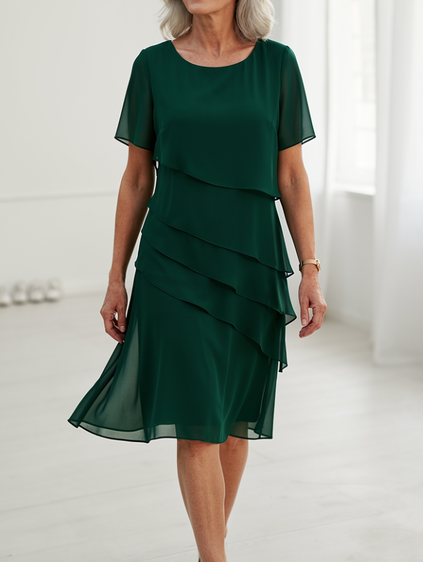 Linda - Rochie Elegantă cu Model în Dungi