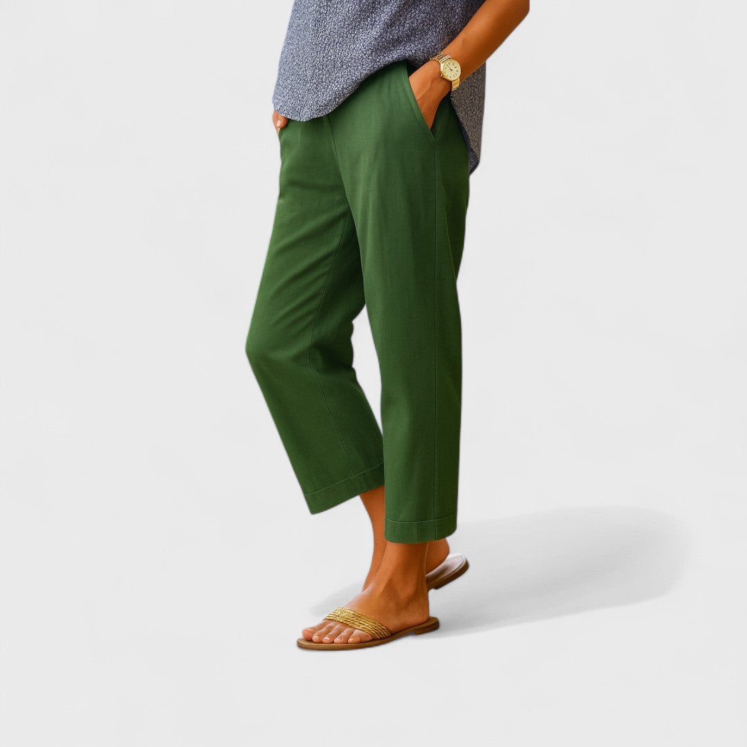 Odýlie - Pantaloni de vară din in și bumbac premium