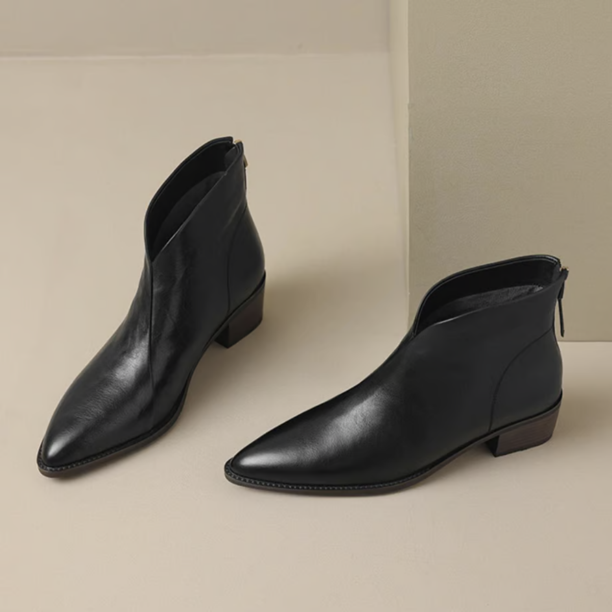 Elena - Botine Elegante cu Toc Scăzut