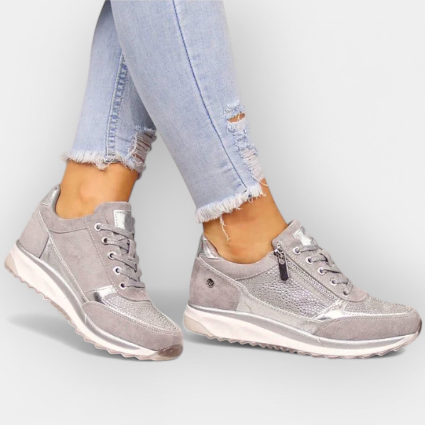 Adidași ergonomici cu fermoar