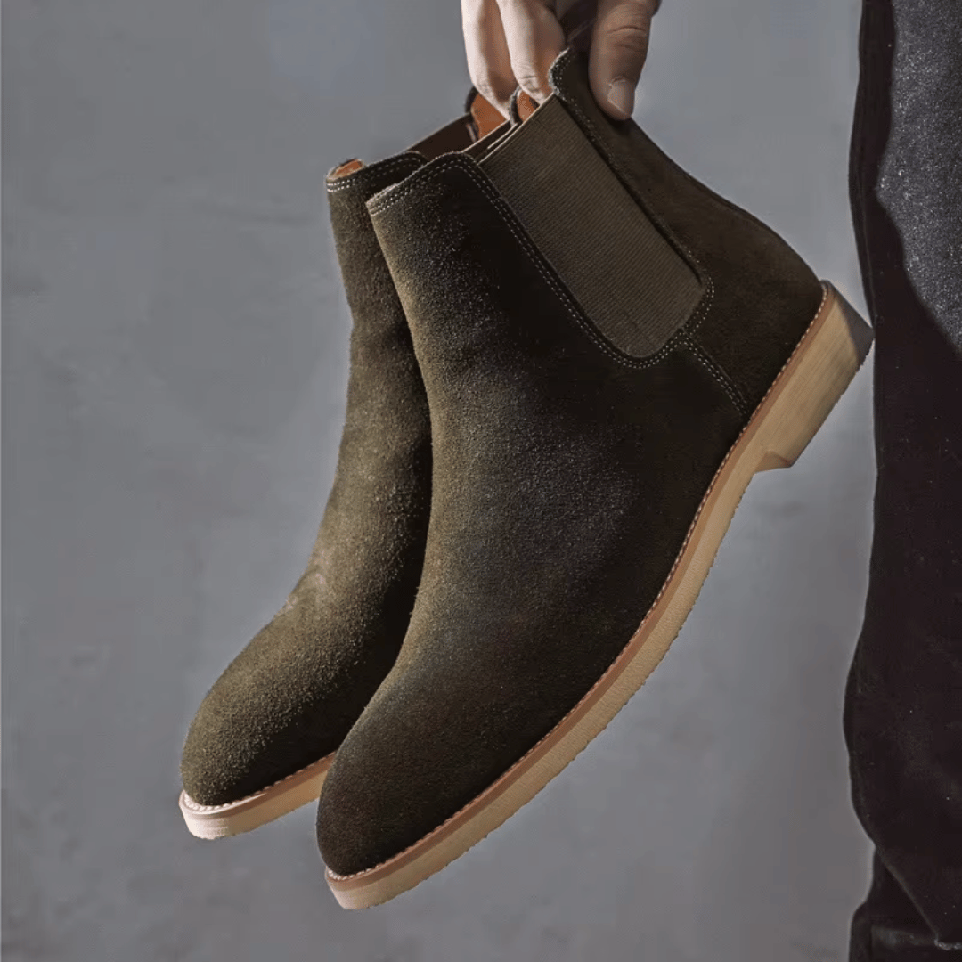 Bradley | Chelsea Boots din Daim