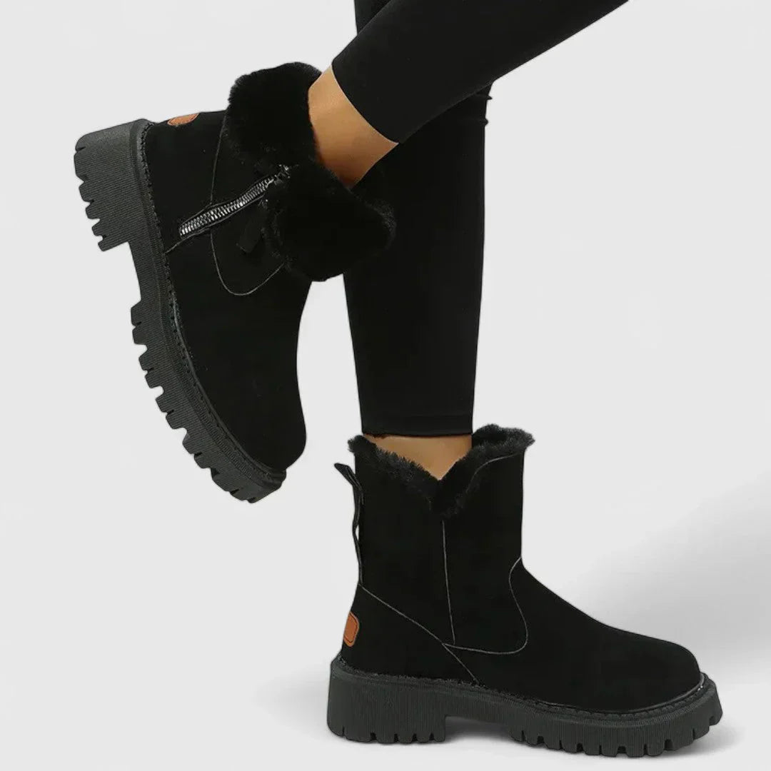 Irină - Botine elegante și confortabile, căptușite cu material moale pentru zile călduroase