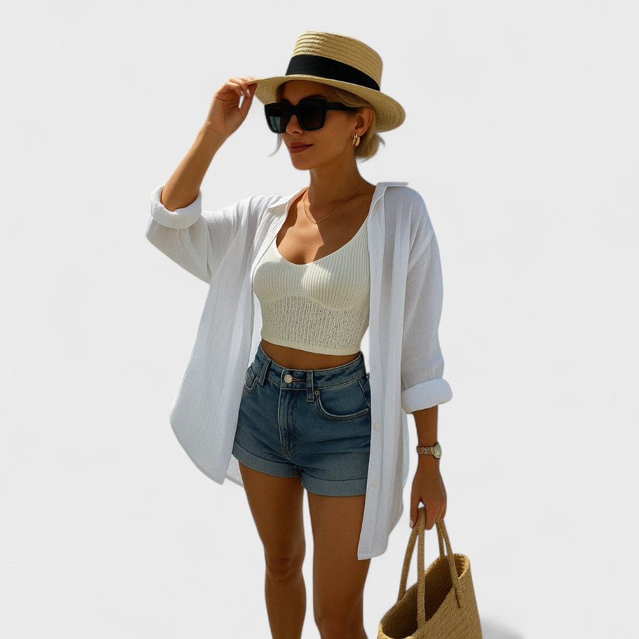 Irena - Bluză Casual cu Stil Ibiza