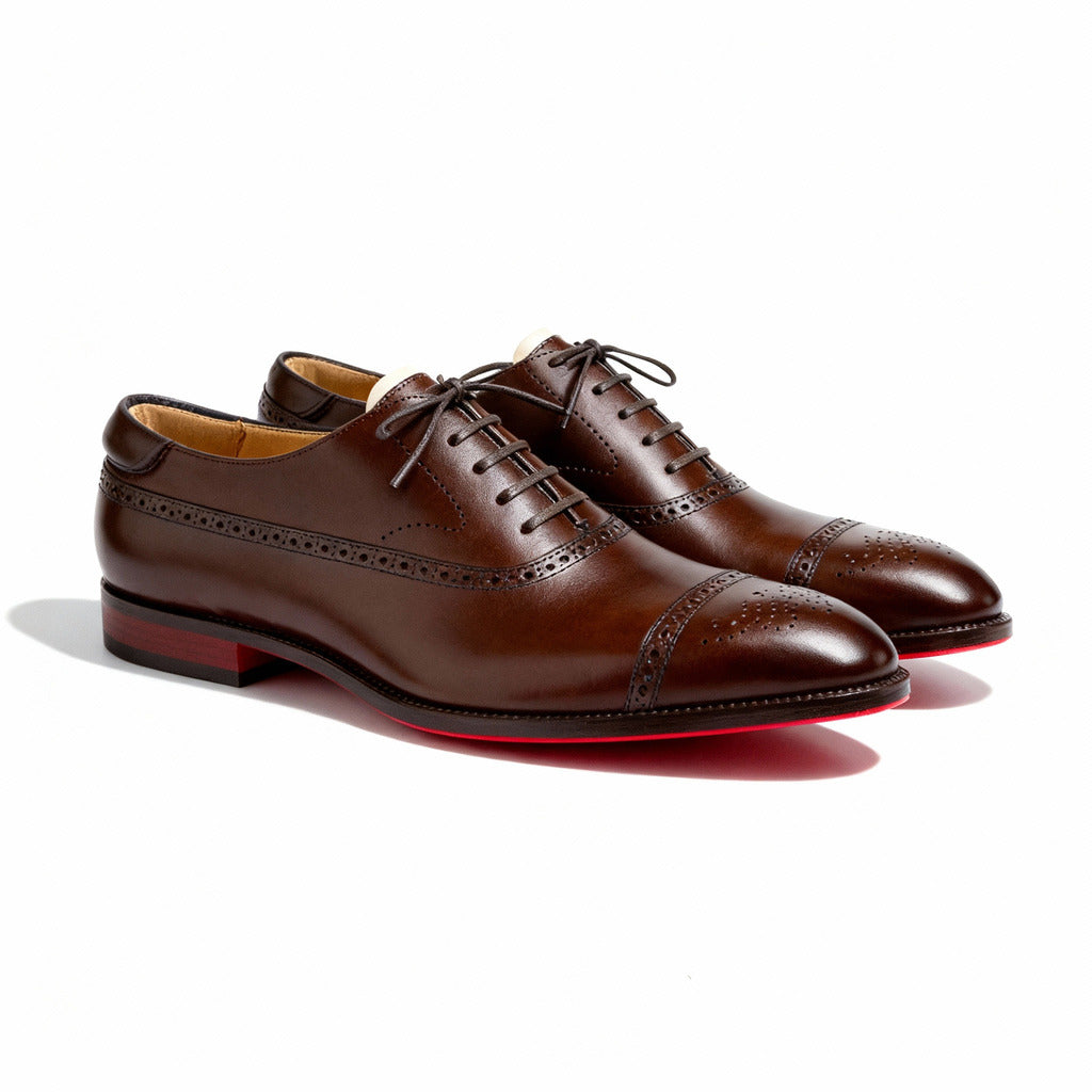 Lucian – Pantofi Eleganți din Piele cu Talpă Contrastantă