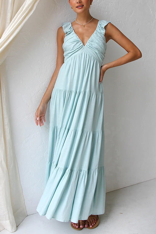 Marilyn | Rochie maxi cu decolteu adânc
