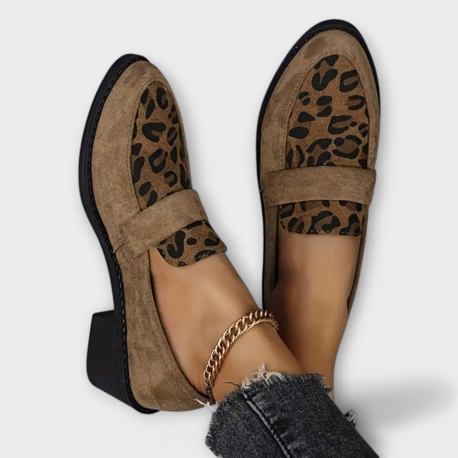 Karla - Pantofi eleganți pentru femei cu imprimeu leopard
