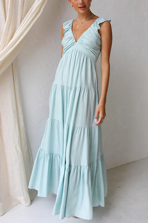 Marilyn | Rochie maxi cu decolteu adânc
