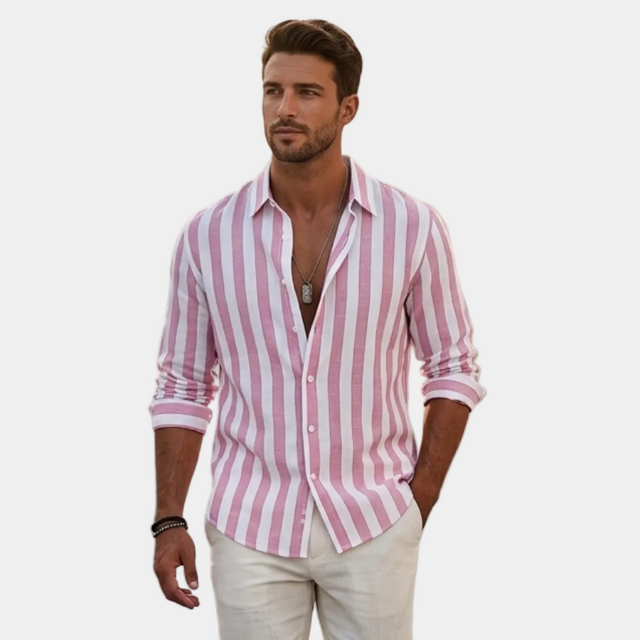 Dan - Cămașă cu Model Stripe