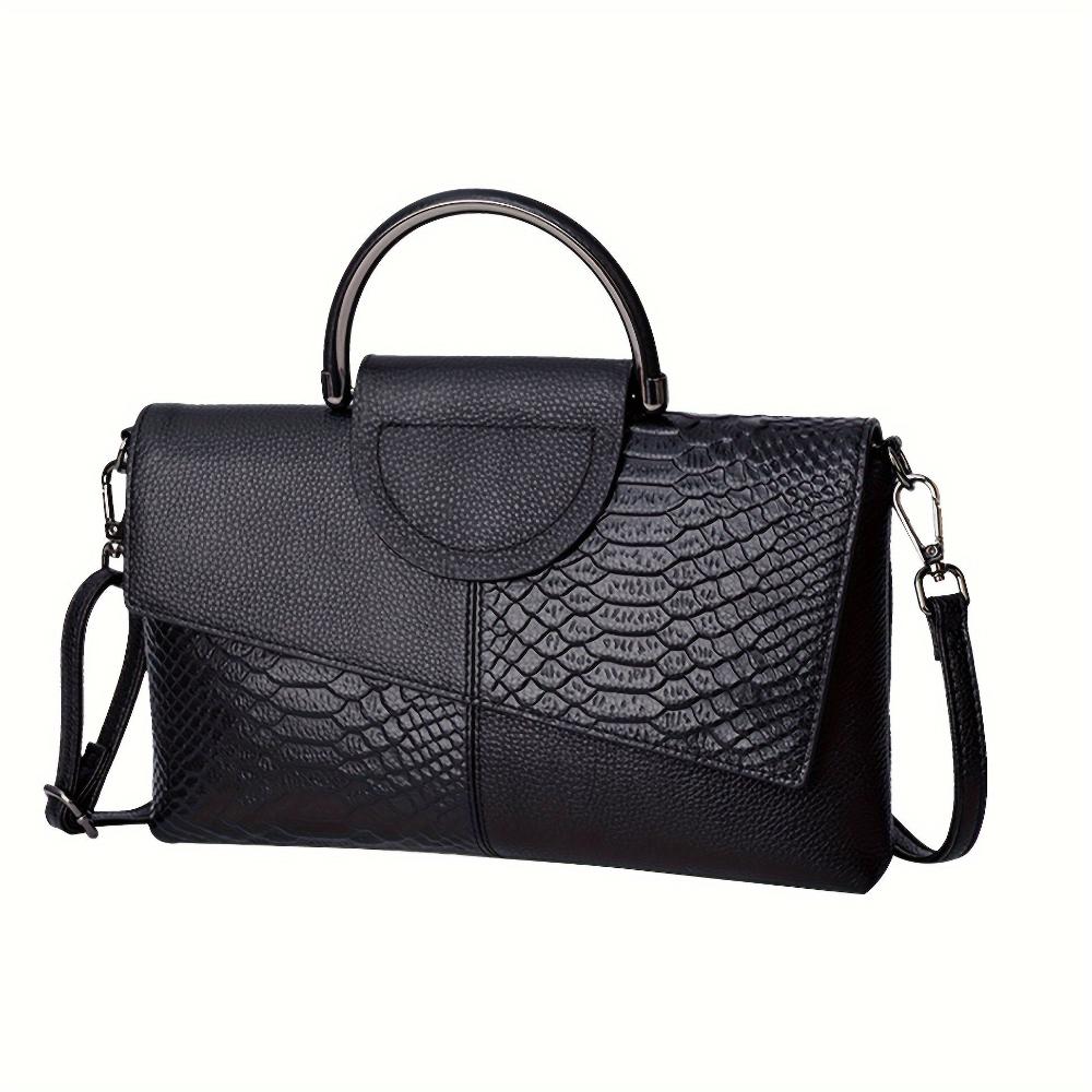 Carmen — Geantă Opulentă cu Model de Crocodil