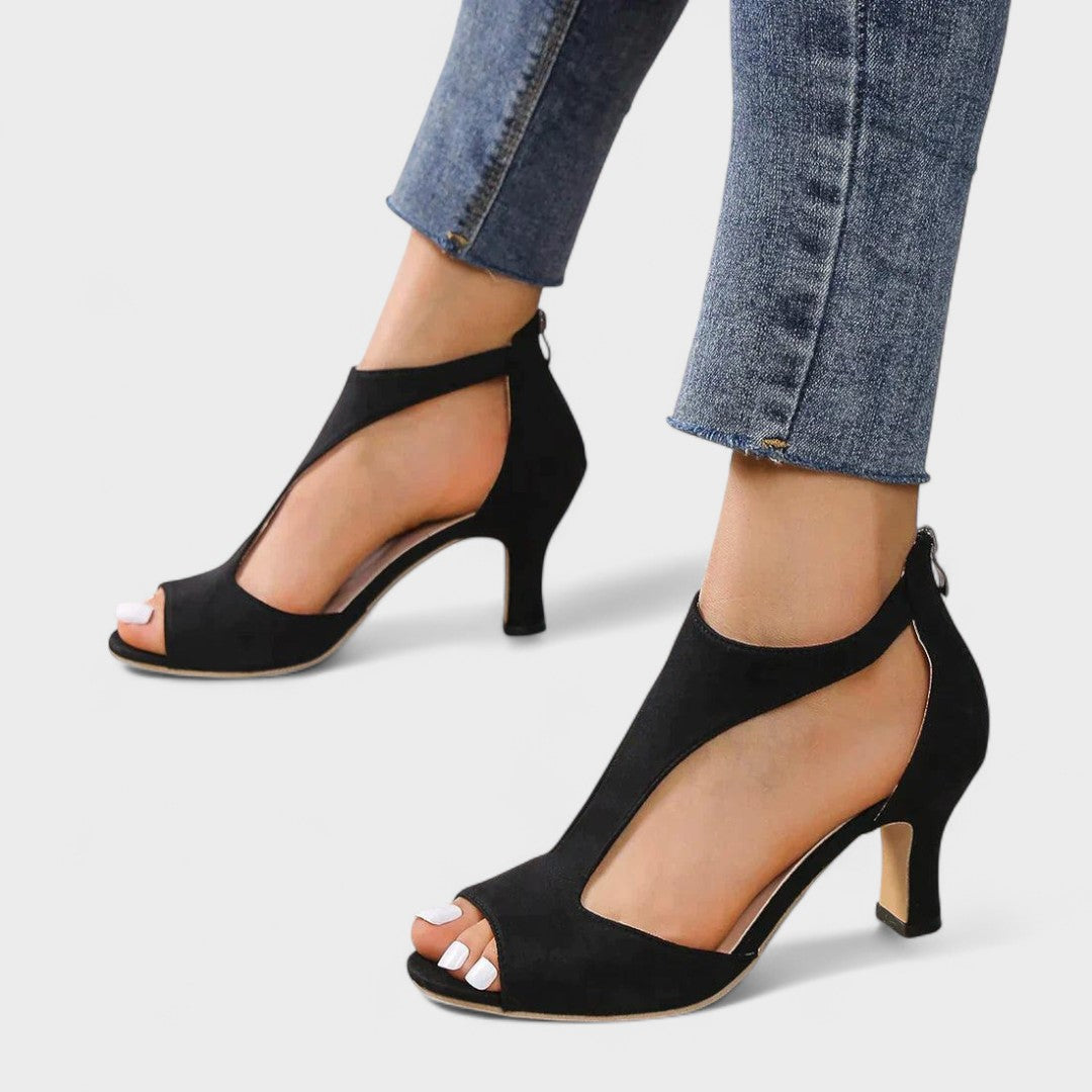 Elena — Sandale cu toc și suport ergonomic pentru confort