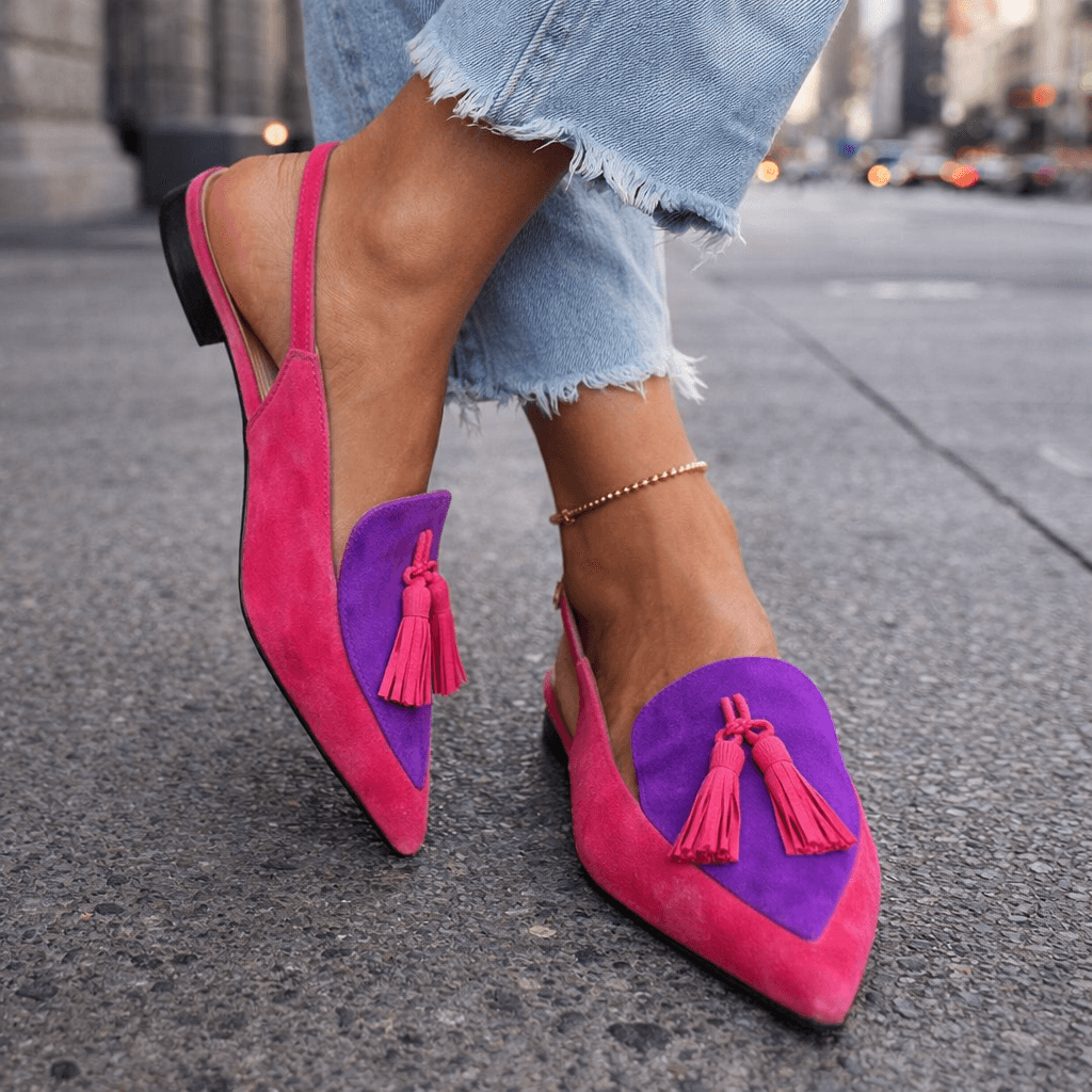 Eliza | Sandale cu bretele și ciucuri