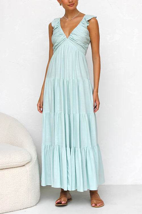 Marilyn | Rochie maxi cu decolteu adânc