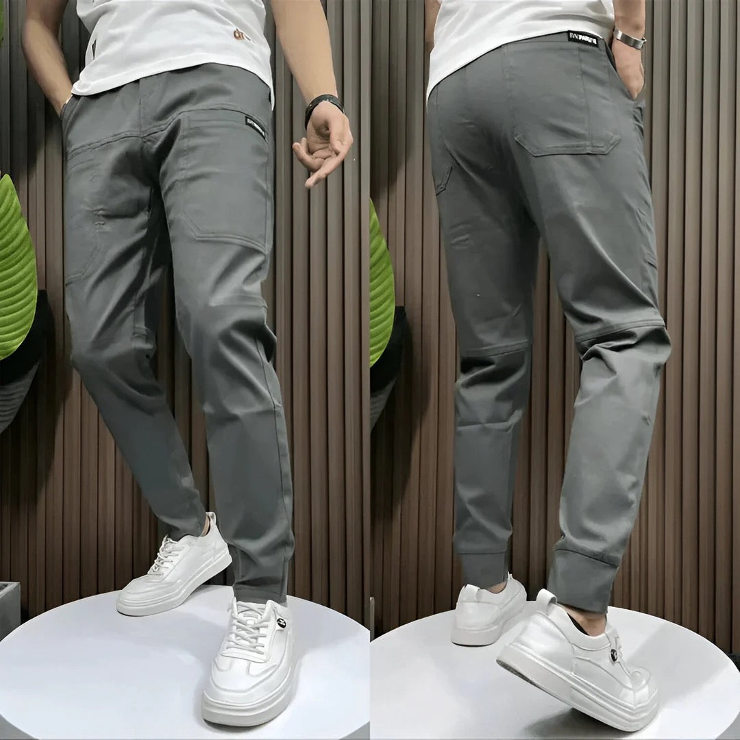 Premium Elastic Cargo Pants - Milan Collection