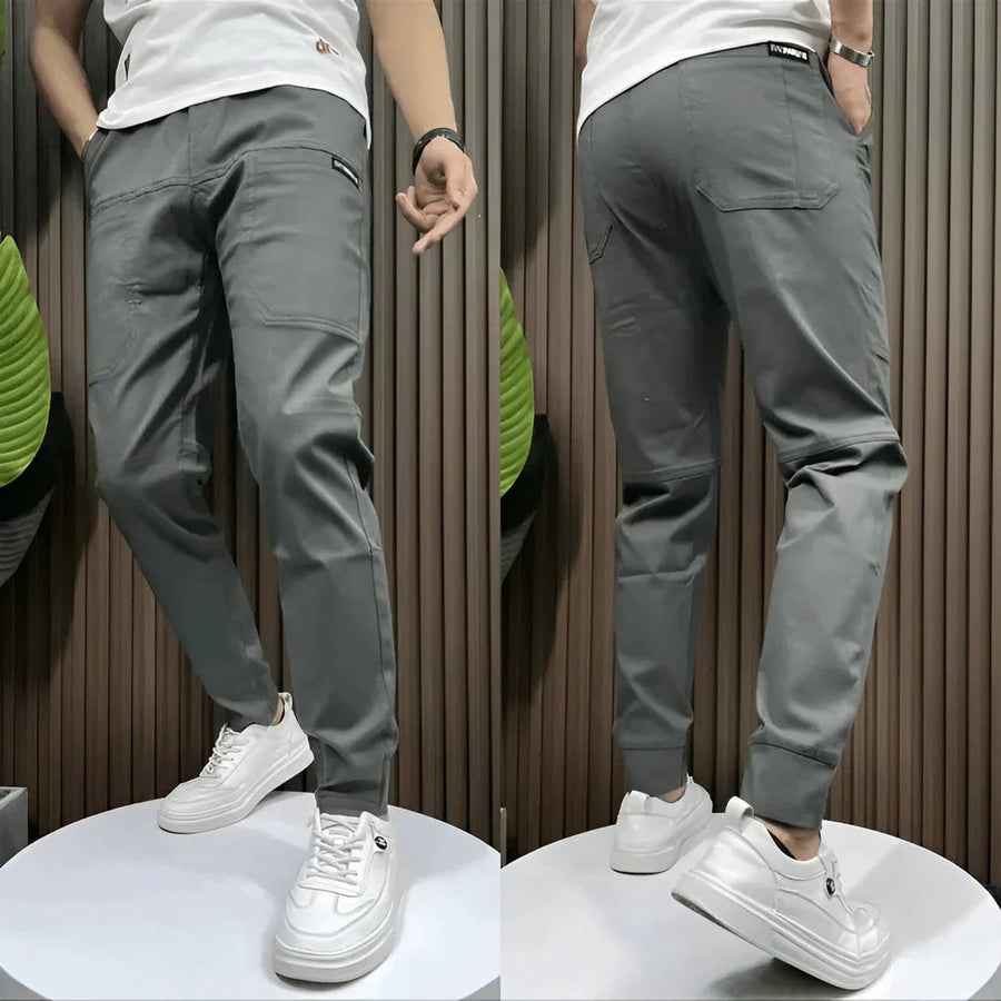 Premium Elastic Cargo Pants - Milan Collection