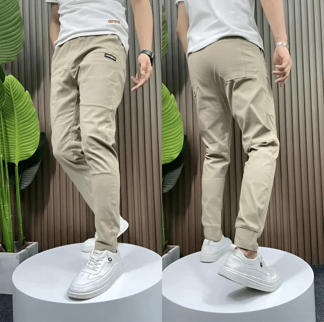 Premium Elastic Cargo Pants - Milan Collection