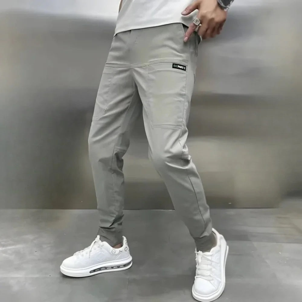 Premium Elastic Cargo Pants - Milan Collection