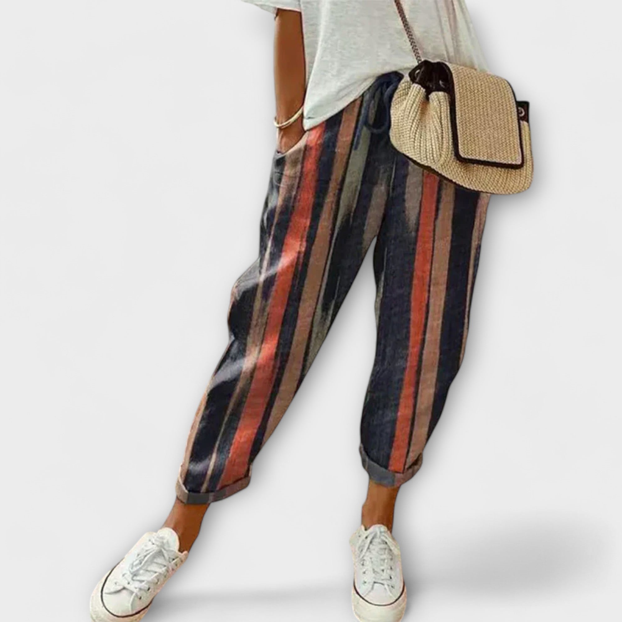 Burga - Pantaloni confortabili din bumbac și in" can be rewritten as:

"Burga - Pantaloni din bumbac și in pentru confort maxim