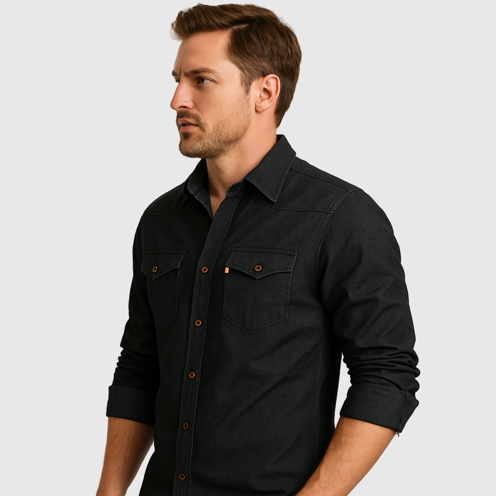 DŽIM – Cămașă din denim de bumbac