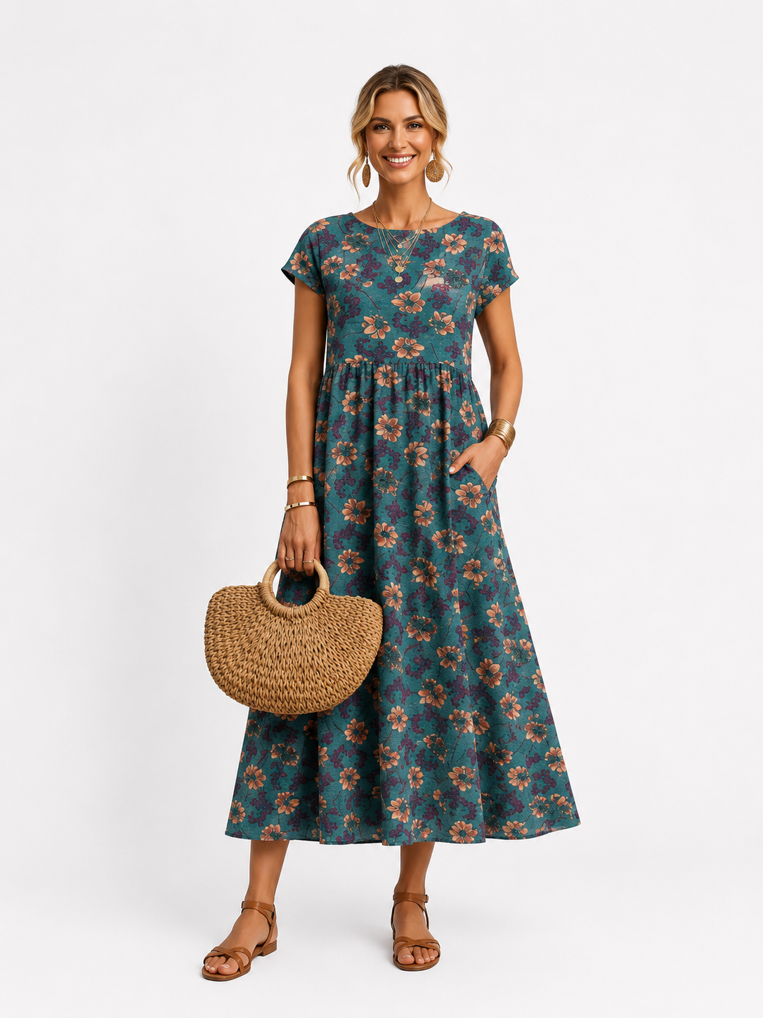 Florene | Rochie de vară cu mâneci scurte