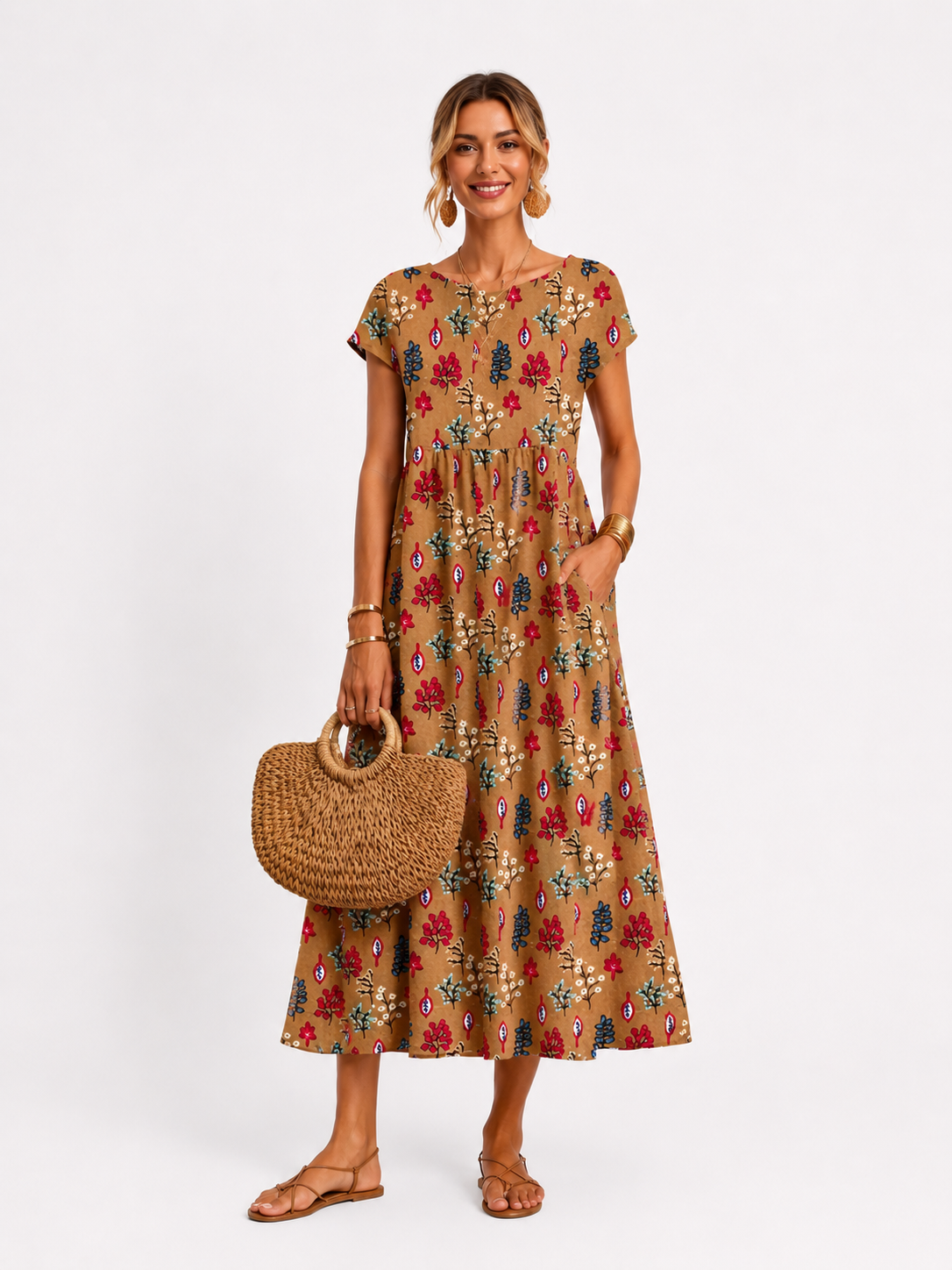 Florene | Rochie de vară cu mâneci scurte