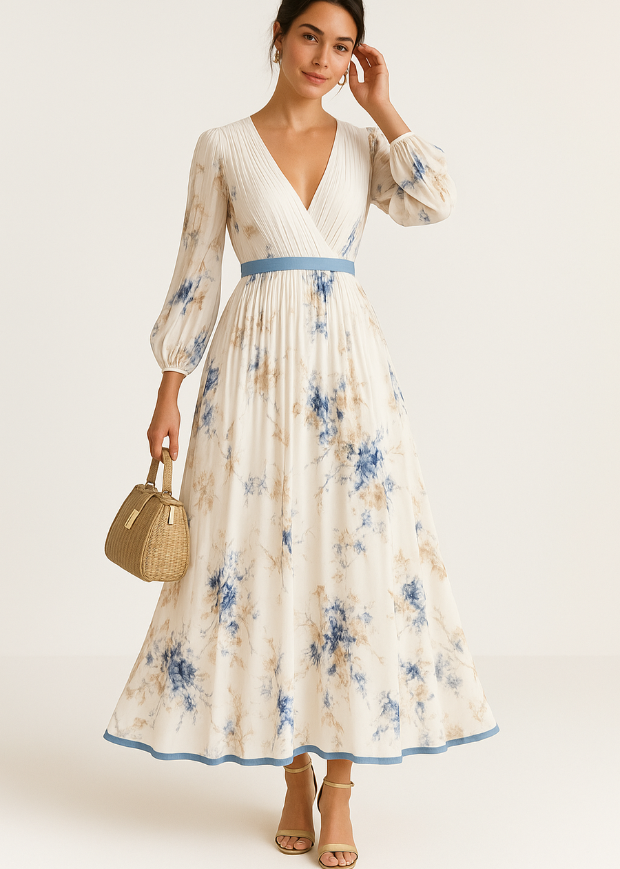 Sânziana | Rochie Maxi cu Imprimeu Floral