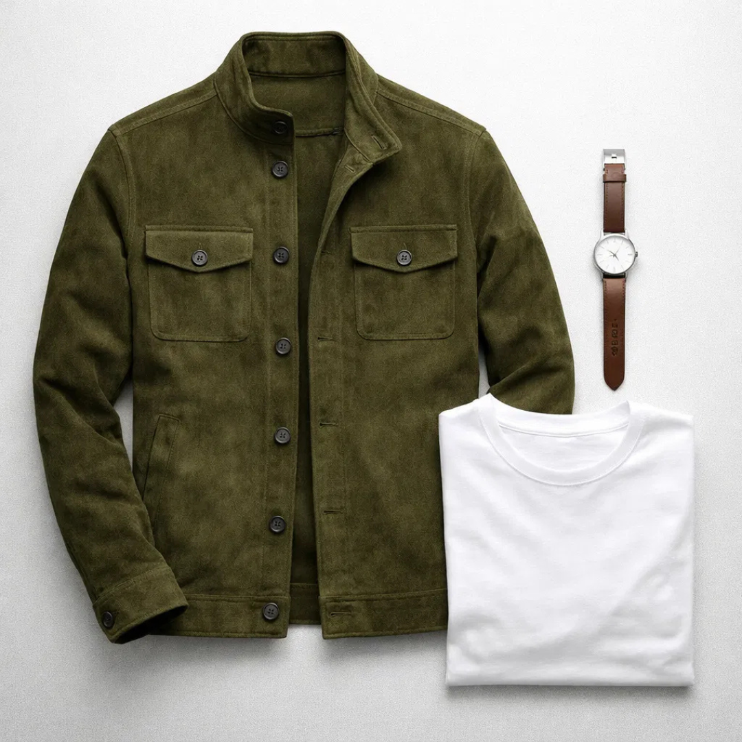 Constantin | Jachetă din Suede Milano