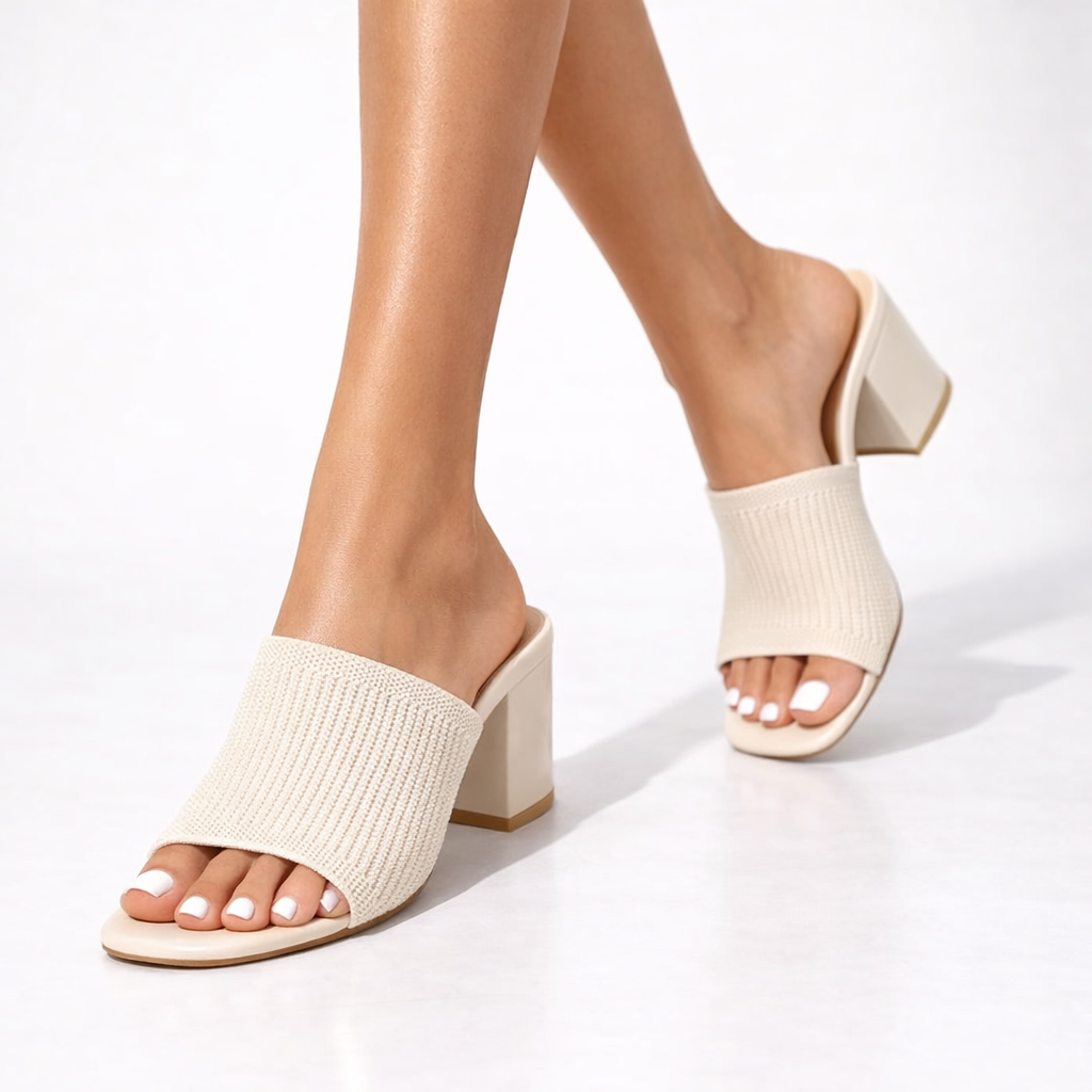 Taís - Sandale cu toc închis elegant