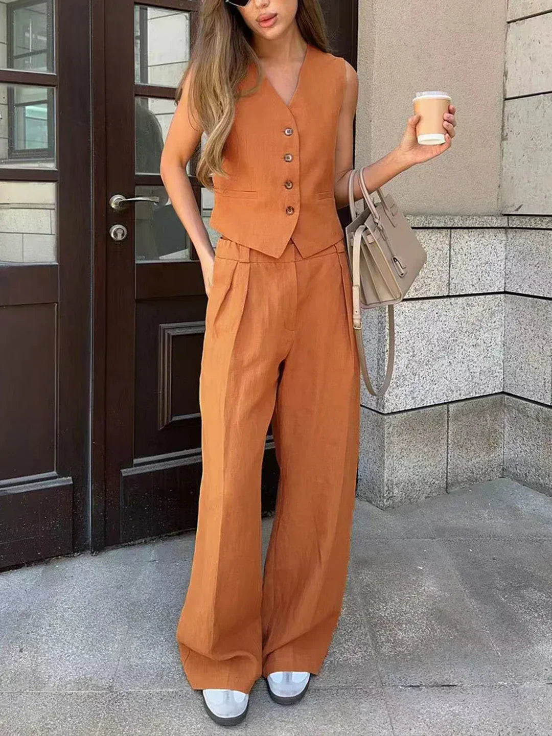 Set de pantaloni stilat și versatil